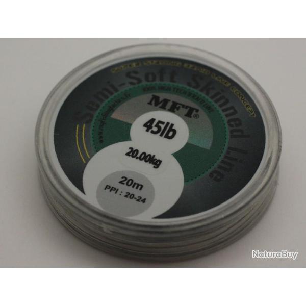 Tresse � bas de ligne - Semi Soft Skin Line - MFT � 45lbs