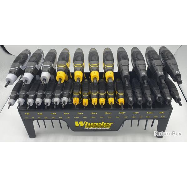 Tournevis d'armuriers (30 pi�ces) Marque "Wheeler".
