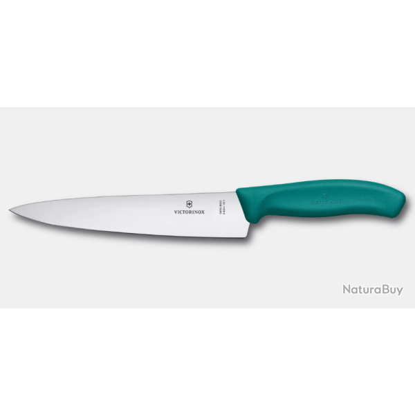 Victorinox 6.8004.19C1B Couteau de chef Swiss classic Kalegreen