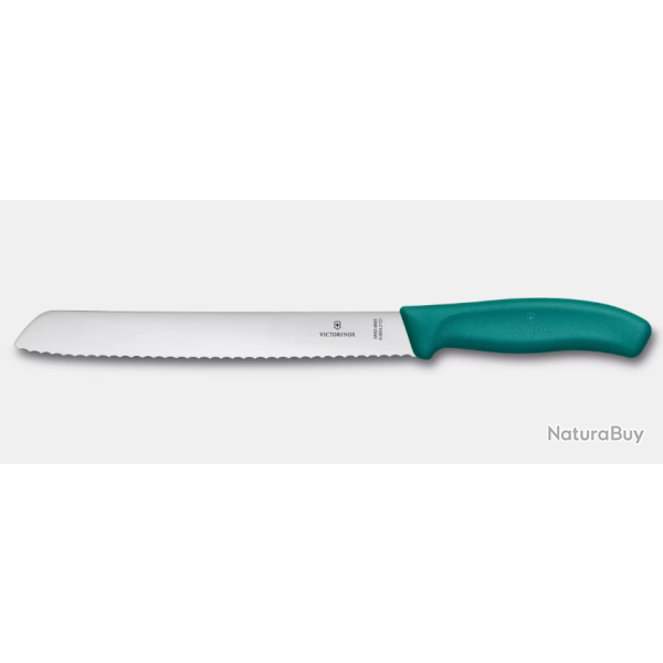 Victorinox 6.8634.21C1B Couteau � pain Swiss Classic Kalegreen