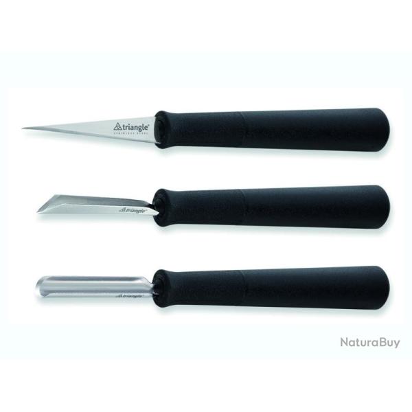 Set de 3 outils a decorer Triangle BASIC