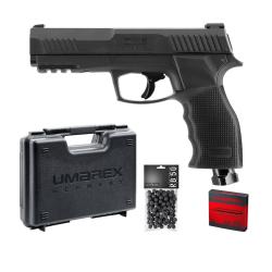 PACK revolver de d&eacute;fense UMAREX T4E TP50 GEN.2 A CO&sup2; 13 JOULES + 100 BILLES + 5 CO2 + MALETTE