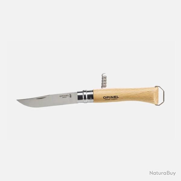 Couteau OPINEL N�10 TIRE BOUCHON DECAPSULEUR