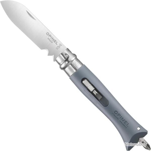 COUTEAU OPINEL N.9 BRICOLAGE GRIS LAME 8CM