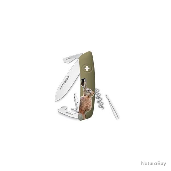 Couteau SWIZA D03 LIEVRE KAKI