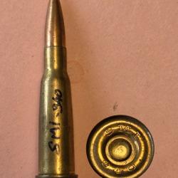 Une belle cartouche 8/mm Lebel Italienne de1940 SMI  TBE,Prix net .
