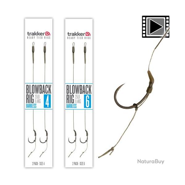 Bas de Ligne Trakker Blowback Rig Sans Ardillon (par 2) n� 4