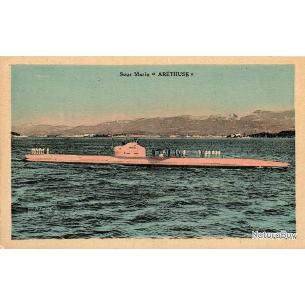 CPA - MARINE DE GUERRE -Le Sous - Marin " ARETHUSE " N�1506