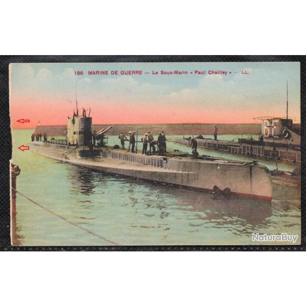 CPA - MARINE DE GUERRE -Le Sous - Marin " Paul Chailley " N�1507