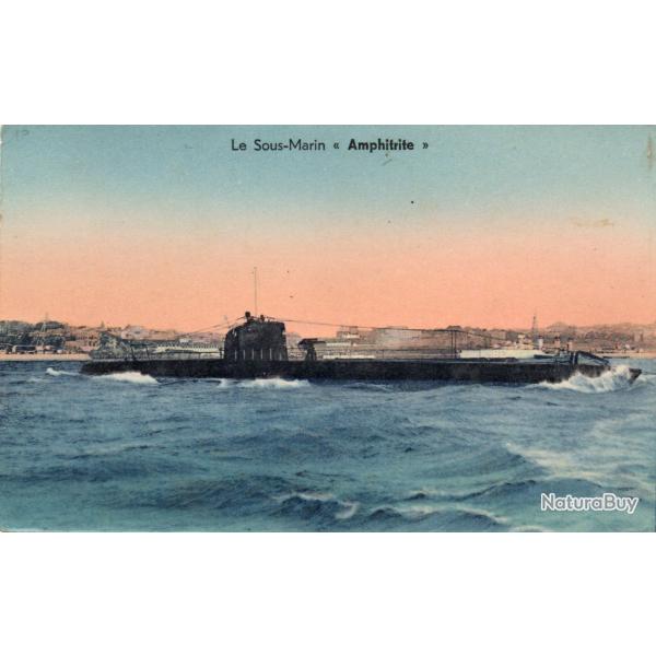 CPA - MARINE DE GUERRE - Sous - Marin " Amphitrite " N�1508