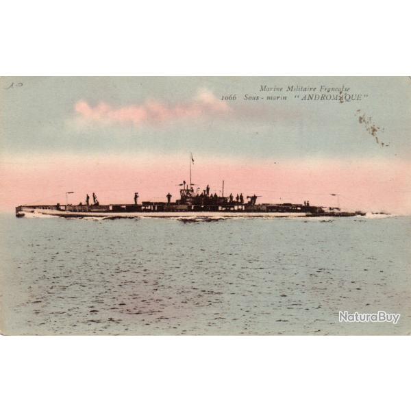 CPA - MARINE DE GUERRE - Sous - Marin " ANDROMAQUE " N�1510