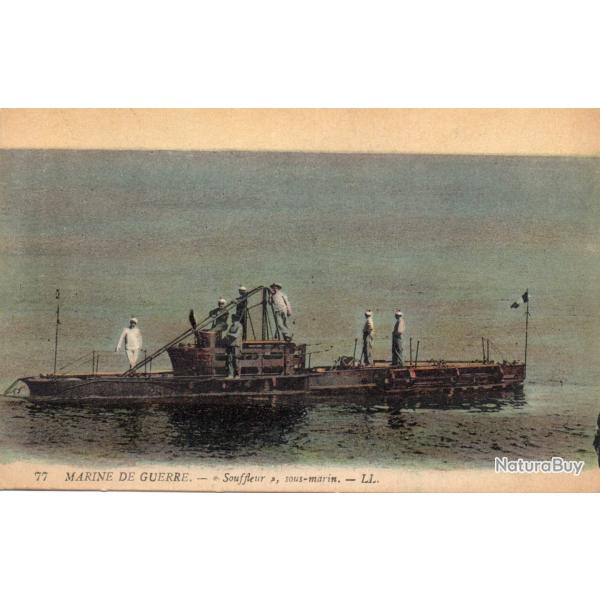 CPA - MARINE DE GUERRE - Sous - Marin " Souffleur " N�1511
