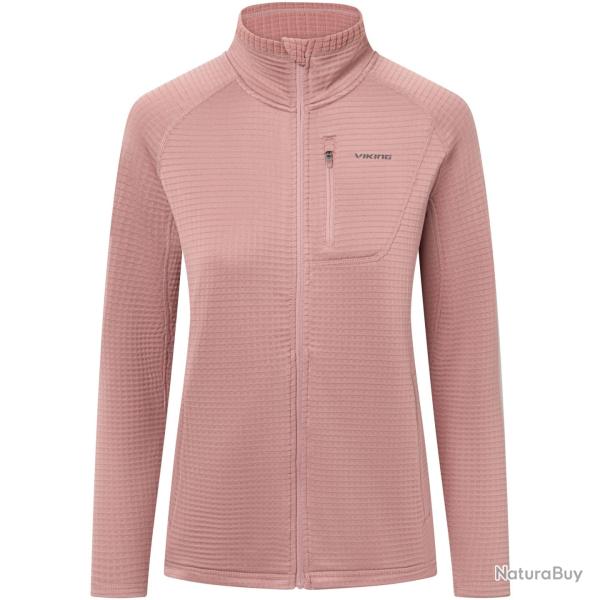 Veste Polaire de Randonn�e Viking Admont Full Zip Lady Rose p�le