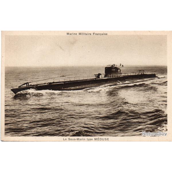 CPA - MARINE DE GUERRE - Sous - Marin " type MEDUSE " N�1514