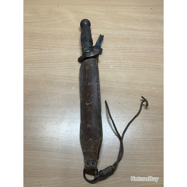 Ancien couteau poignard de combat indo Alg�rie