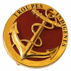 Insigne Troupes Indig&egrave;nes - Arm&eacute;e Fran&ccedil;aise - AB Paris - Retirage - Militaria