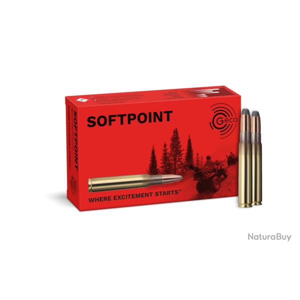 boite 20 cartouches  de calibre 9,3x62  Geco  softpoint 255 grains / 16,5 grs