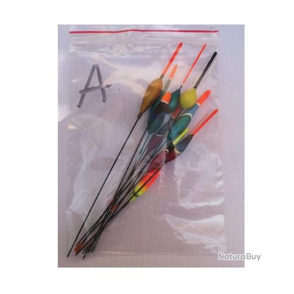 Flotteur Vintage - lot x 10 pcs de A � H Pack : B - 10 flotteurs multiples