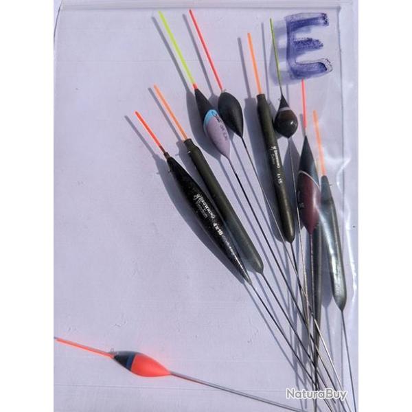 Flotteur Vintage - lot x 10 pcs de A � H Pack : E - 10 flotteurs multiples