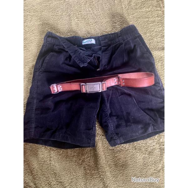 Short et ceinturon scout