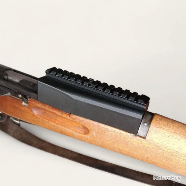 Montage rail Picatinny 140 mm pour K31 -  Installation sans modification - Made in France