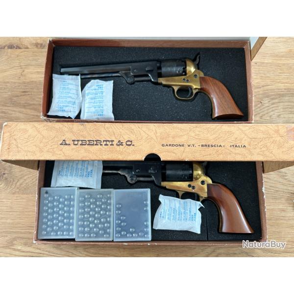 Vends lot de 2 Revolvers Uberti Colt 1861 Reb Nord Cal 36