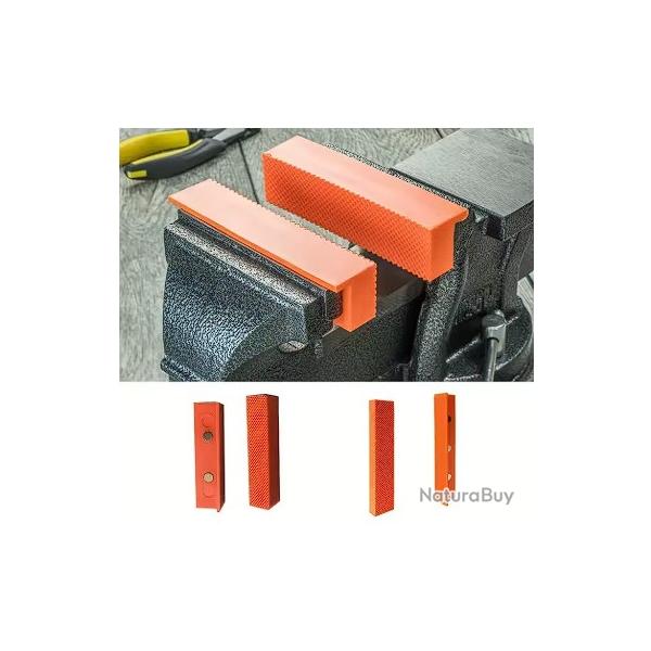 M�choire d'�tau � crampons en caoutchouc aimant� 100mm