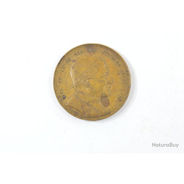 M�daille Pape Pie IX - M�daille du Jubil� 1877 Ch. Wiener. Vatican