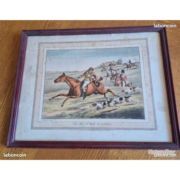 JOLIE GRAVURE CHASSE