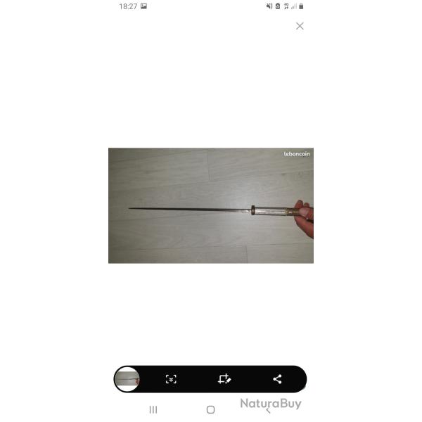 Ba�onnette argentine M1891