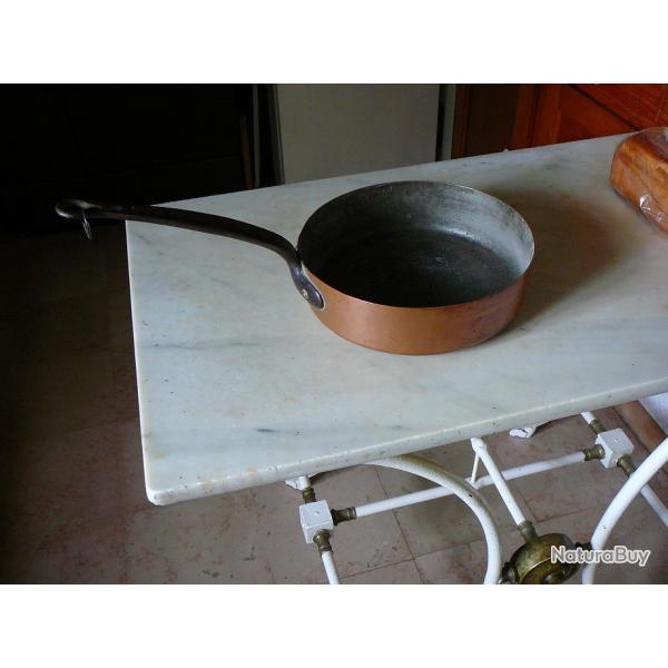 Grande sauteuse cuivre �tam� 30 cm