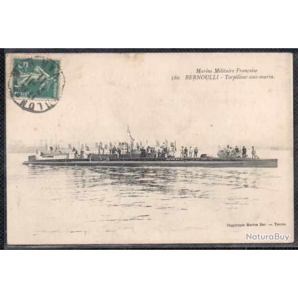 CPA - Marine de Guerre - BERNOULLI - SOUS - MARIN N�1522