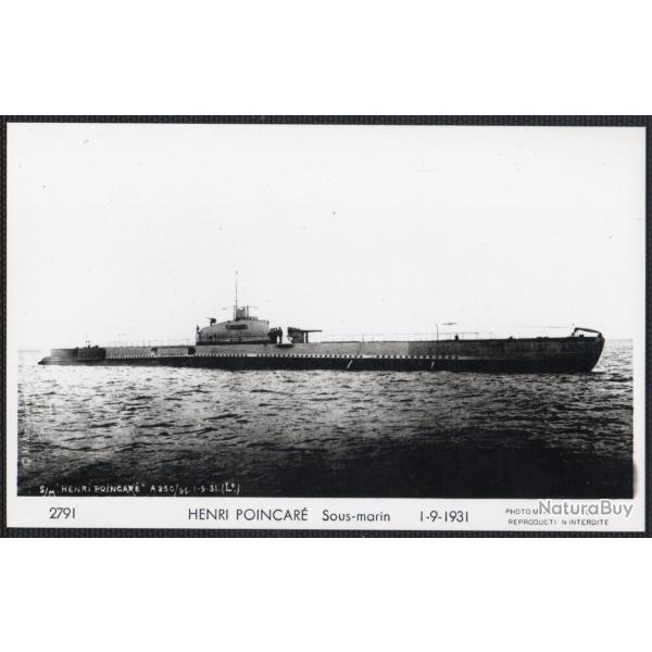 CPA - Marine de Guerre -Le SOUS - MARIN " HENRI POINCARE " N�1524