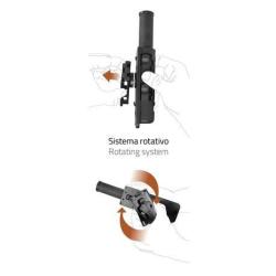 Porte-lampe polym&egrave;re orientable noire