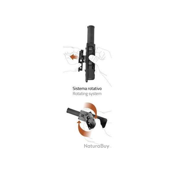 Porte-lampe polym�re orientable noire