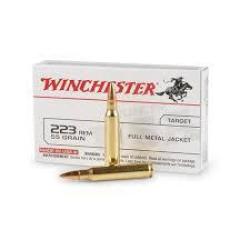 Boite de munition Winchester  223 Rem FMJ 55GR x500
