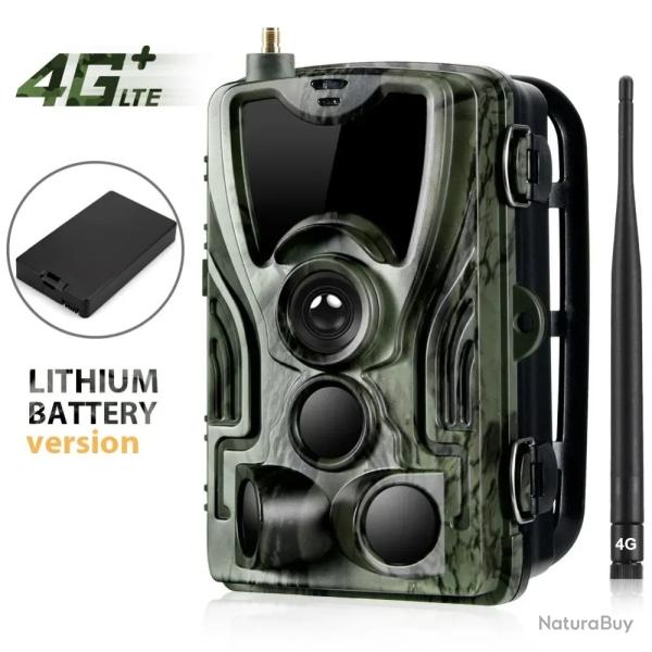 Cam�ra de Chasse 4G+ Ultra HD 4K - �cran Int�gr� & Notifications Instantan�es
