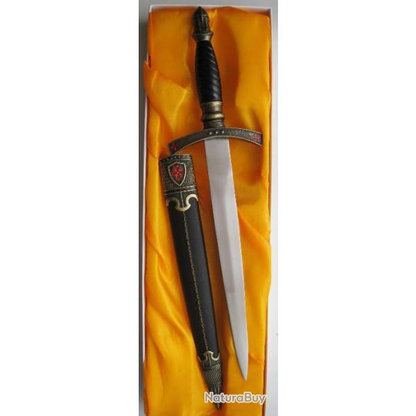 MEDIEVAL DECORATION - DAGUE DE COLLECTION TEMPLIER - R�f.D72
