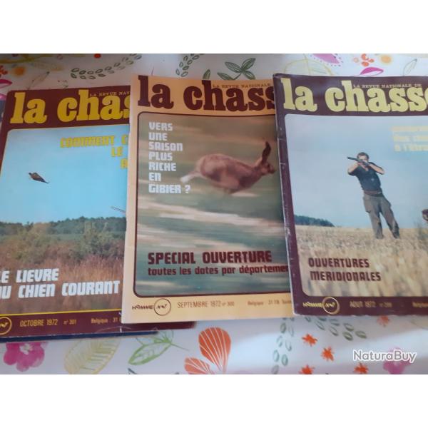 Revue nationale de la chasse  1972