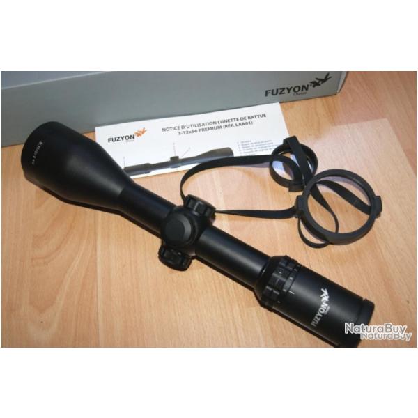 Lunette d'aff�t 3-12x56 FUZYON PREMIUM r�f LAA01 r�ticule A4 lumineux / diam 30