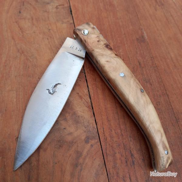 Joli Couteau R�gional SAINT AMANS GRAOULLY Manche en Loupe De Bouleau