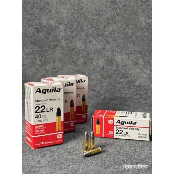 Cartouches Aguila - Calibre 22 LR - SV SP 40 Grains - boite de 50