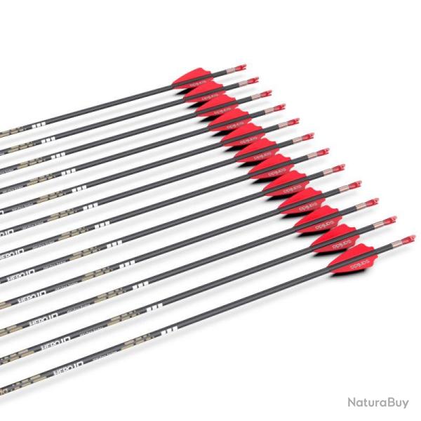 SANLIDA - Fl�che Carbone HERO 10 3.2mm (x12) 600