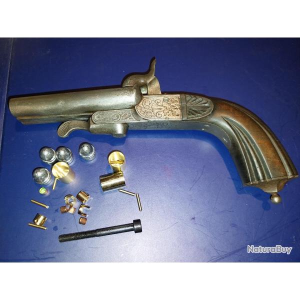 Pistolet de vnerie  broches calibre 11mm avec 4 cartouches  broches rechargeables