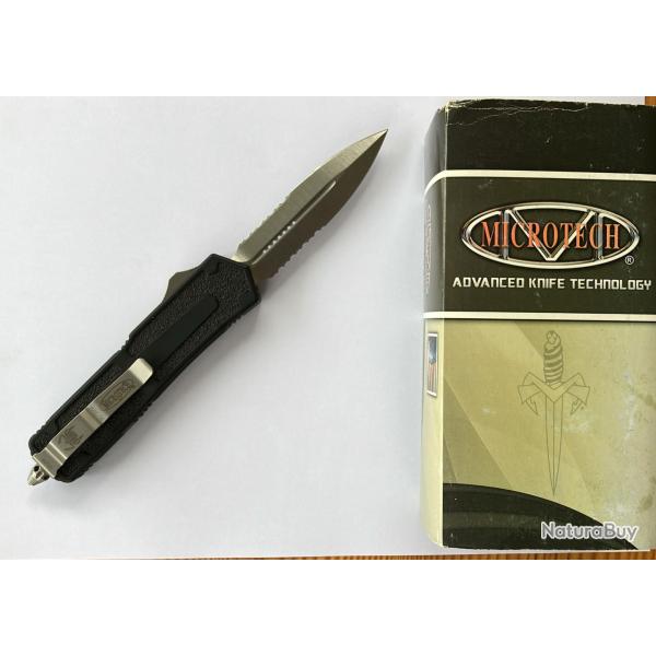 MICROTECH Scarab Double Edge Stonewash Serrated 2012