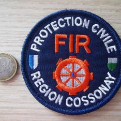 &eacute;cusson FIR formation d'intervention r&eacute;gionale protection civile Cossonay insigne collection