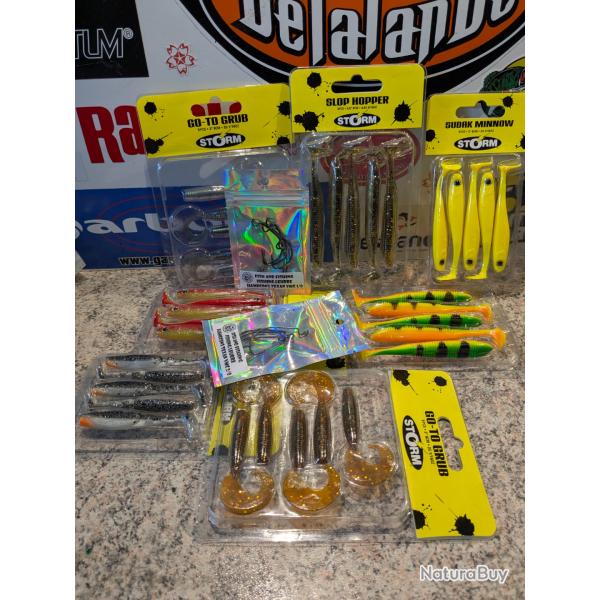 Lot N 227 , STORM carnassier + VMC TEXAN  OFFERT/ FISH AND FISHING FRANCE.