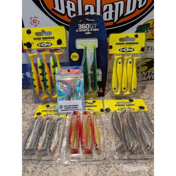 Lot N 228 , STORM carnassier + VMC TEXAN  OFFERT/ FISH AND FISHING FRANCE.