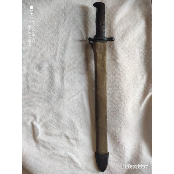 Ba�onnette US mod�le 1905 fabricant SA de 1917. Fourreau 1910
