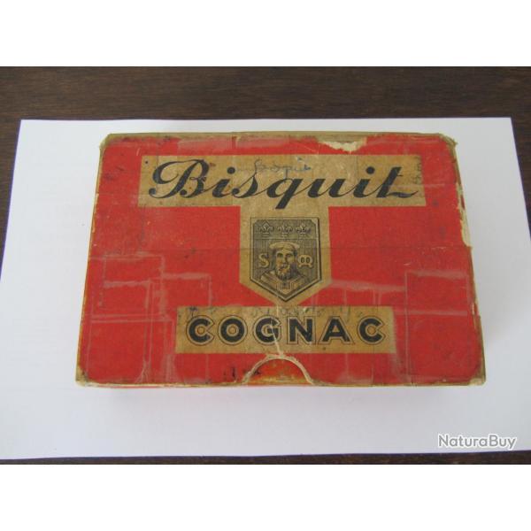 Boite pour 2 jeux de cartes Bisquit Cognac 1950
